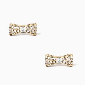 kate spade ready set bow pave bow studs